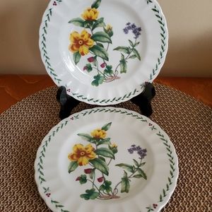 Mikasa Summer Symphony Bread and Butter Plates 6 5/8" Set of 2 EUC